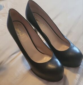 YSL Black Leather Pumps